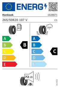 Hankook Sommerreifen "265/50 R20 107V 4PR SBL - Dynapro HP2 RA33", Art.-Nr. 1028871