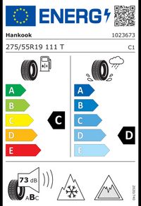 Hankook Winterreifen "275/55 R19 111T, Nordic compound SBL - Winter i*cept X RW10", Art.-Nr. 1023673