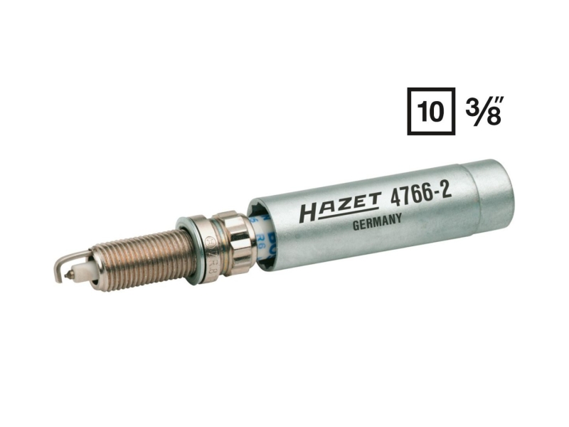 HAZET Zündkerzenschlüssel 3/8 Zoll Zündkerzennuss, 14 47662 für BMW Ford VW