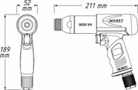 HAZET Mei�el, Mei�elhammer "Vibrationsmei�el Satz", Art.-Nr. 9035V/5