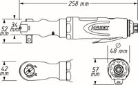 HAZET Ratschenschrauber (Druckluft), Art.-Nr. 9022P-2