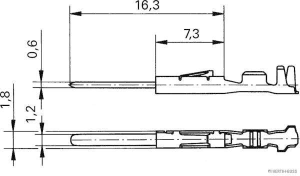 HERTH+BUSS ELPARTS Crimpverbinder 50253369 für Mercedes