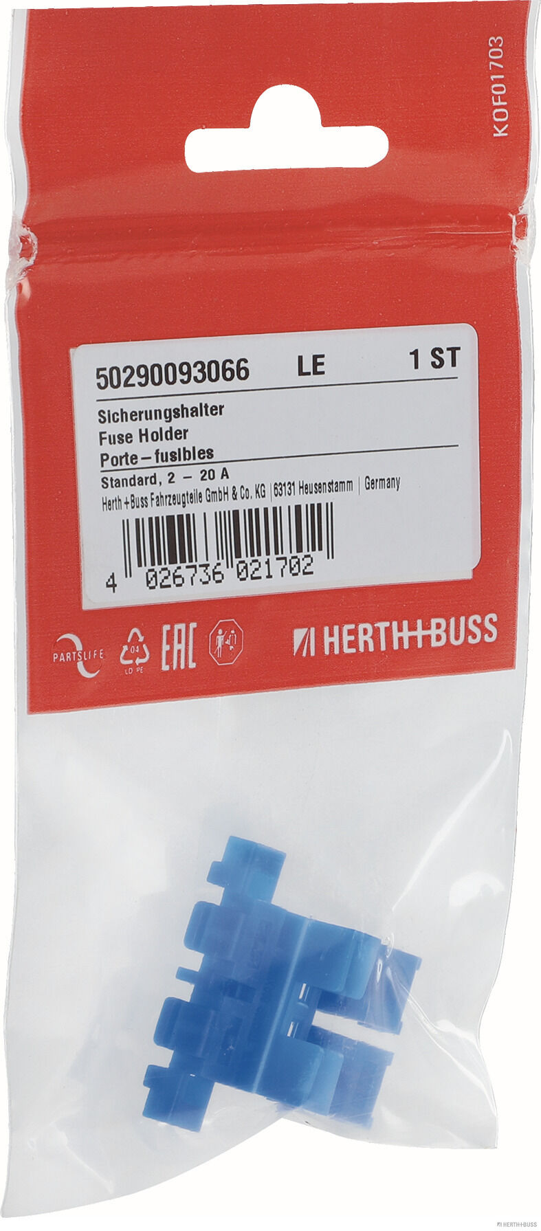 HERTH+BUSS ELPARTS Sicherungshalter 50290093066