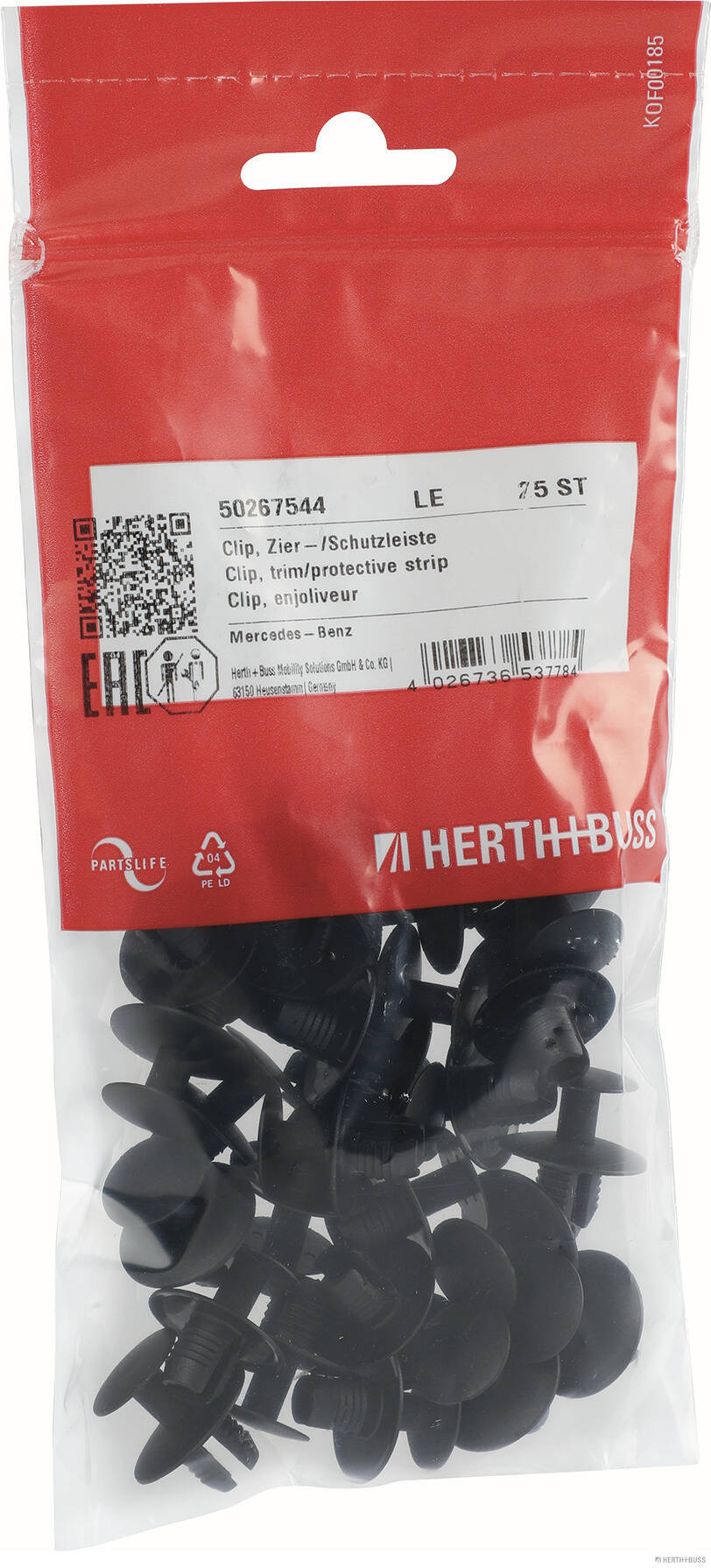 HERTH+BUSS ELPARTS Clip, Zier-/Schutzleiste 50267544 Kühlergitter für CUPRA Mercedes SMART