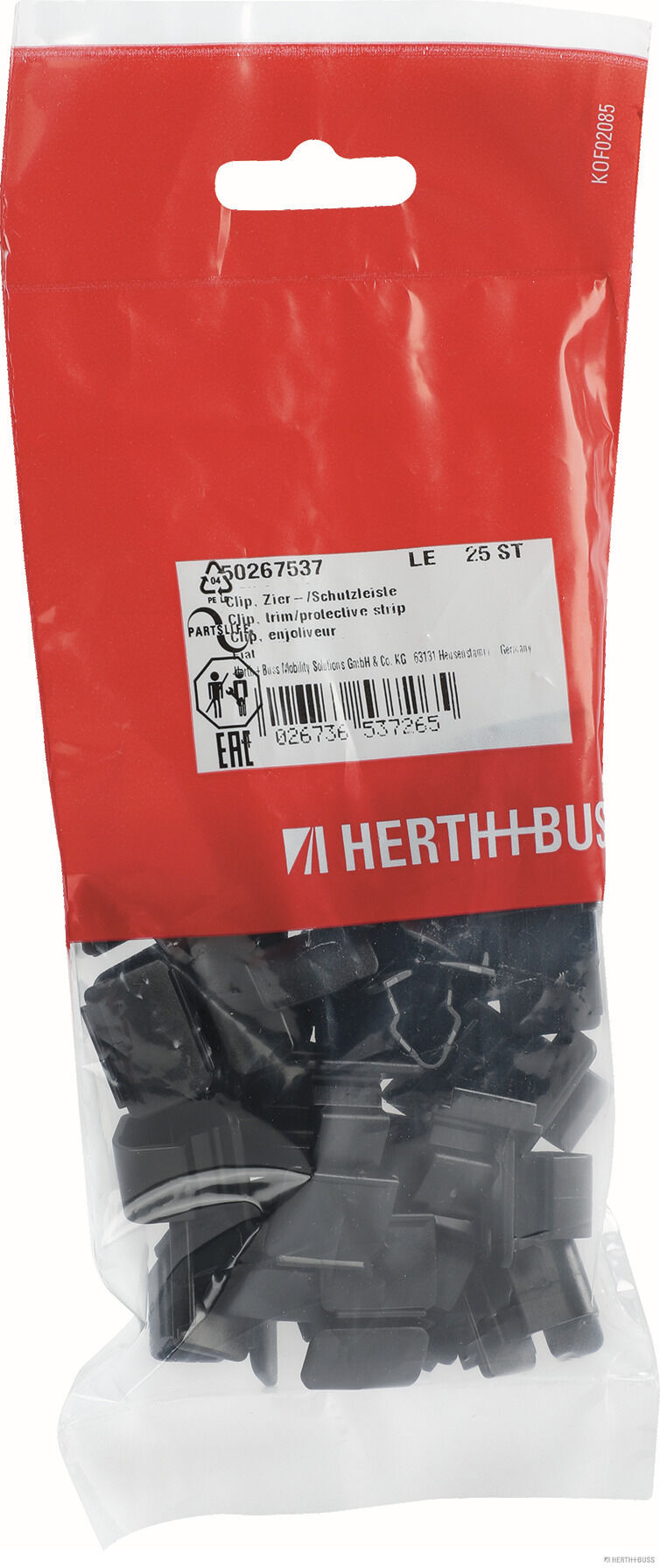 HERTH+BUSS ELPARTS Clip, Zier-/Schutzleiste 50267537 Motorhaube für JEEP Chrysler Peugeot