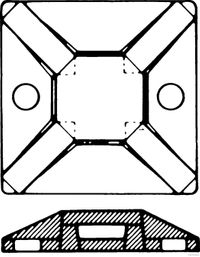 HERTH+BUSS ELPARTS Befestigungssockel, Kabelbinder, Art.-Nr. 50265714066