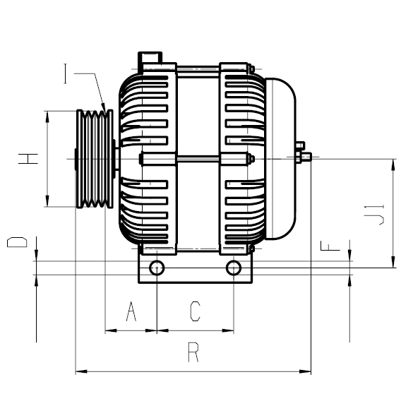 Für HC-CARGO CAR114009 Alternator CAR114009 Alternator (14V, 105A, new with a d - Bild 6