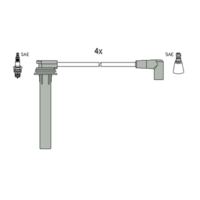 ASTEMO-HITACHI Zündleitungssatz Hüco 134269 für MINI