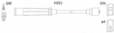 ASTEMO-HITACHI Zündleitungssatz Hüco 134576 für RENAULT