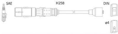ASTEMO-HITACHI Zündleitungssatz Hüco 134780