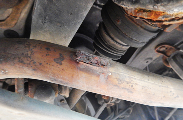 HJS Reparaturhalter, Abgasanlage 82134385 rechts für Mercedes