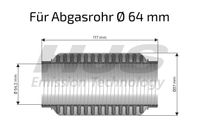 HJS Flexrohr, Abgasanlage "interFLEX", Art.-Nr. 83 00 8335