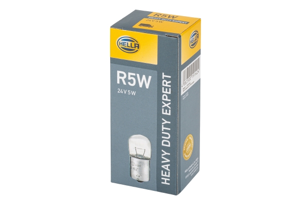 HELLA Glühlampe, Schlussleuchte 8ga002071261 R5W für DAF MAN HYUNDAI (CNJ)