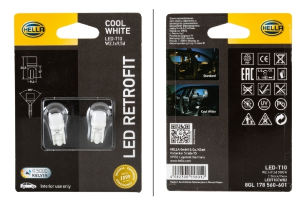 HELLA Glühlampe, Leseleuchte 8gl178560601 LED
