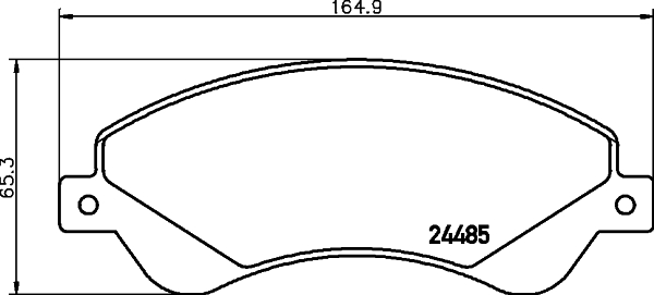 DON Bremsbelagsatz, Scheibenbremse pcp1637 für Ford