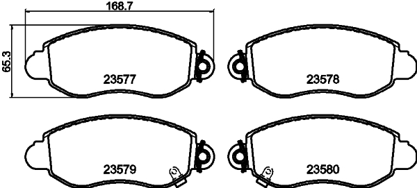 DON Bremsbelagsatz, Scheibenbremse pcp1665 für Ford