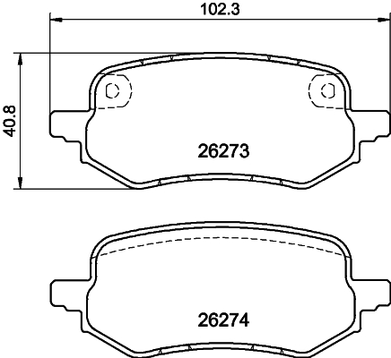 DON Bremsbelagsatz, Scheibenbremse pcp2029 für Ford