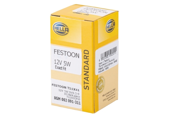 HELLA Glühlampe, Kennzeichenleuchte 8gm002091311 für MAN
