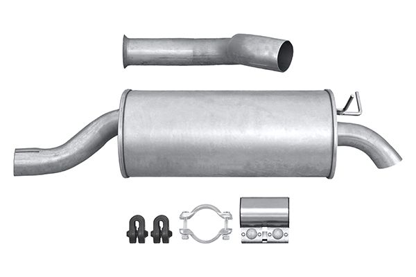 HELLA Endschalldämpfer 8ld366034651 hinten für DACIA