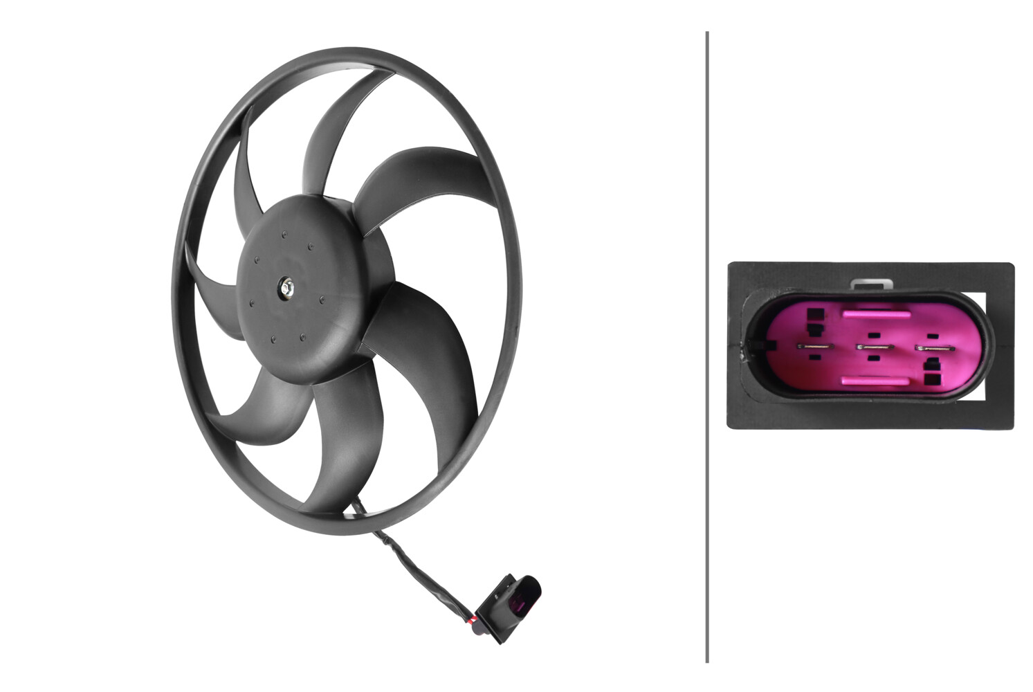 HELLA Lüfter, Motorkühlung 8ew366420231 für VW