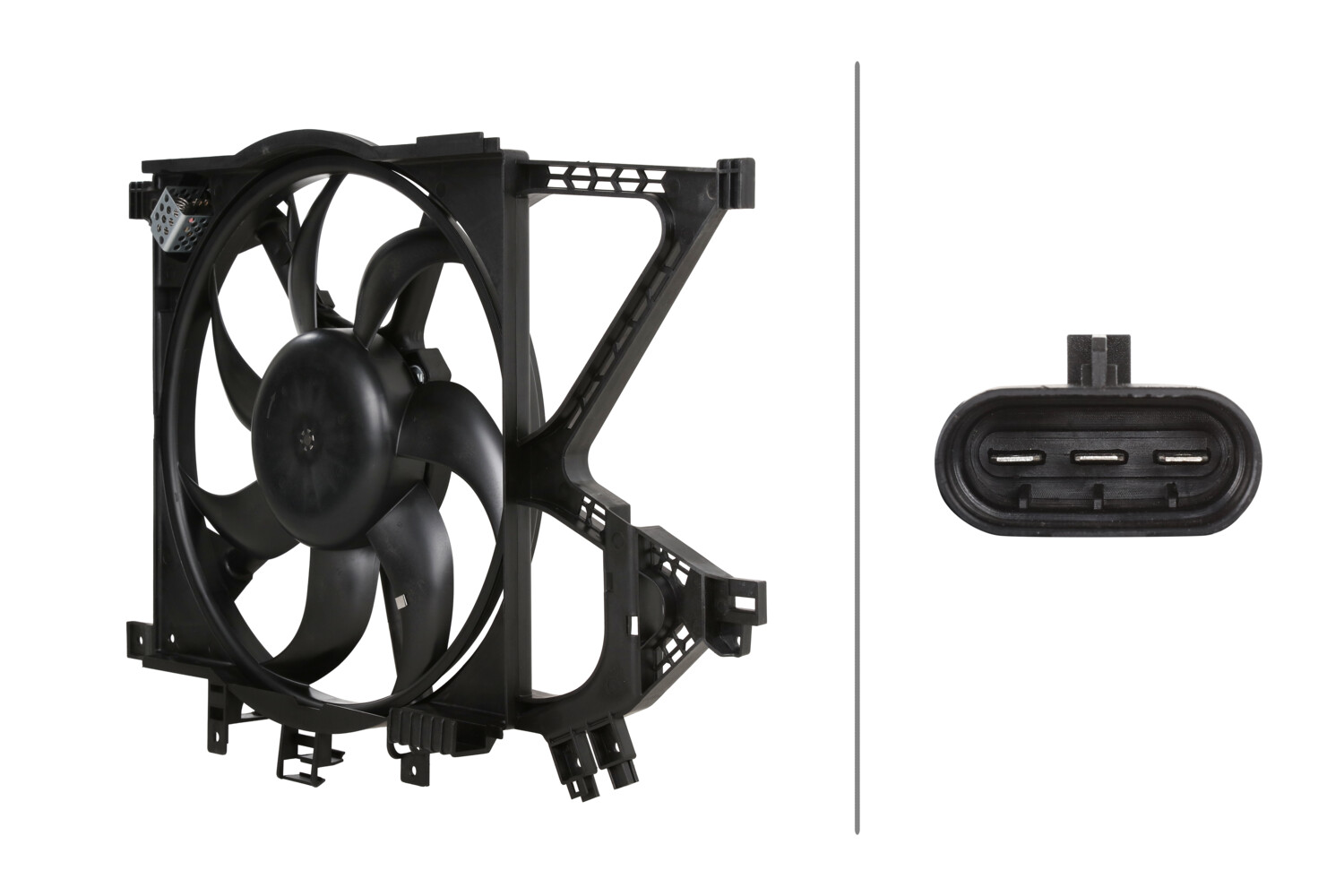 HELLA Lüfter, Motorkühlung 8ew366421411 für Opel