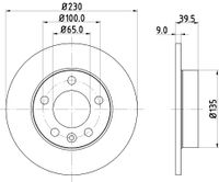 HELLA Bremsscheibe "PRO", Art.-Nr. 8DD 355 105-411
