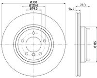 HELLA Bremsscheibe "PRO", Art.-Nr. 8DD 355 111-941
