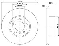 HELLA Bremsscheibe "PRO High Carbon", Art.-Nr. 8DD 355 128-421