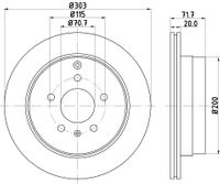 HELLA Bremsscheibe "PRO High Carbon", Art.-Nr. 8DD 355 128-821