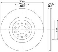 HELLA Bremsscheibe "PRO High Carbon", Art.-Nr. 8DD 355 129-241