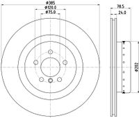 HELLA Bremsscheibe "PRO High Carbon", Art.-Nr. 8DD 355 120-741