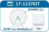 IJS-Group Riemenscheibensatz, Kurbelwelle "Technology & Quality, Made in Spain", Art.-Nr. 17-1137KIT
