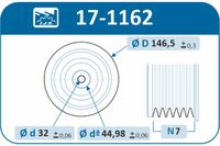 IJS-Group Riemenscheibe, Kurbelwelle "Technology & Quality, Made in Spain", Art.-Nr. 17-1162