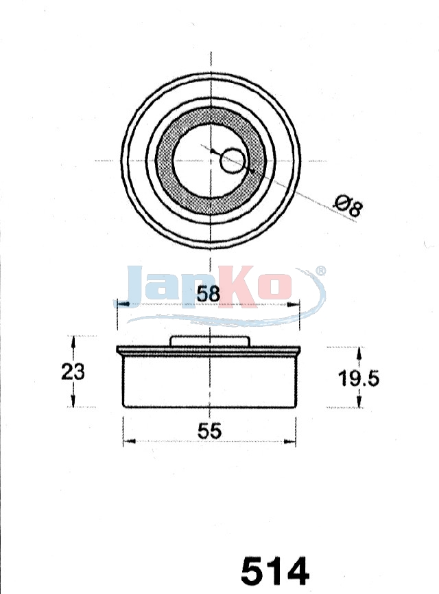 JAPKO Riemenspanner, Zahnriemen 45514 für MITSUBISHI HYUNDAI GREAT WALL
