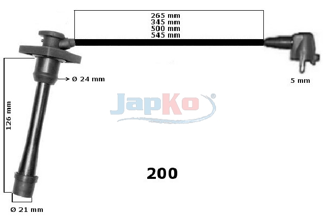 JAPKO Zündleitungssatz 132200 für TOYOTA