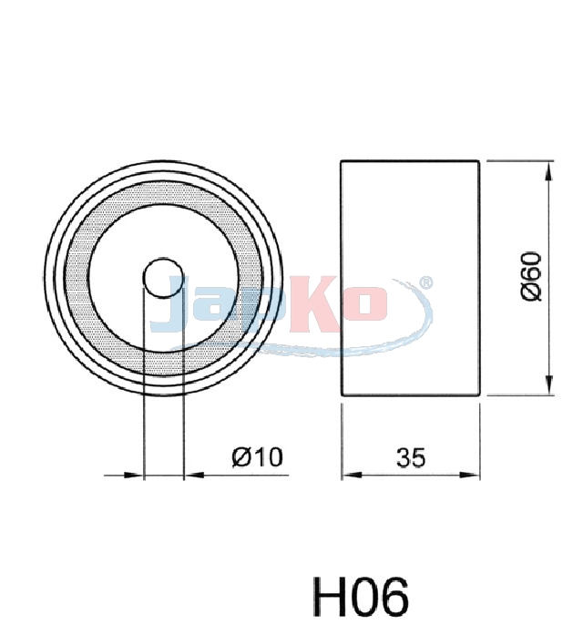 Japko Riemenspanner, Zahnriemen 45H06 Für Kia Hyundai