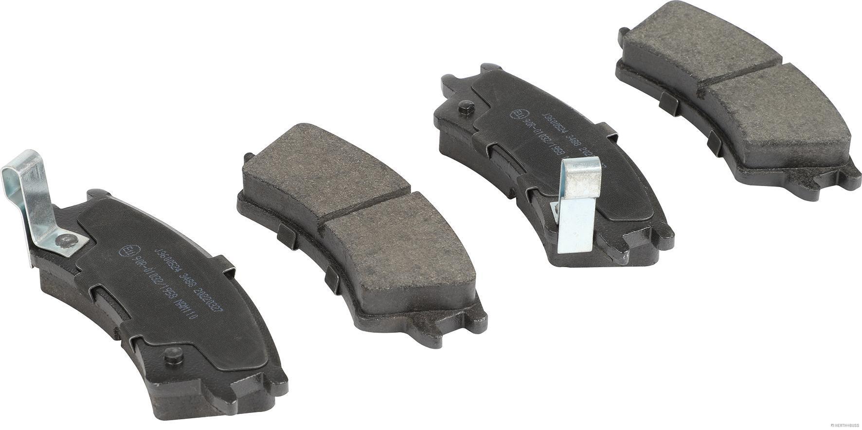 HERTH+BUSS JAKOPARTS Bremsbelagsatz, Scheibenbremse j3600524 Vorderachse für KIA HYUNDAI