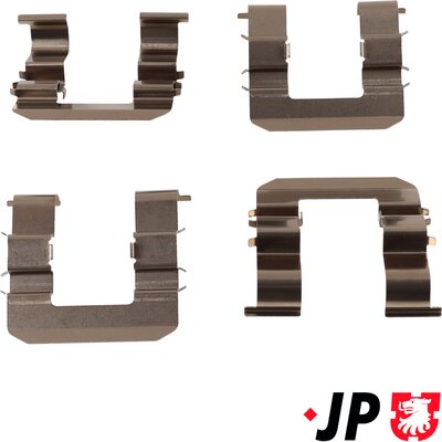 JP GROUP Zubehörsatz, Scheibenbremsbelag 3364003810 Vorderachse