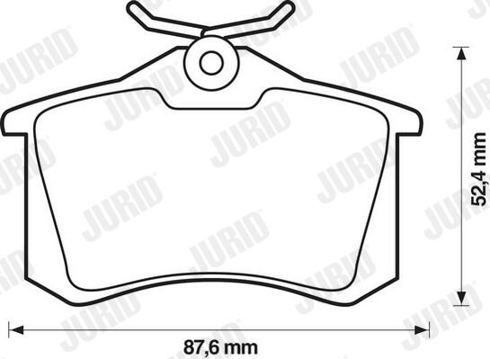 Jurid White Low Dust Bremsbelagsatz mit geringem Bremsstaub