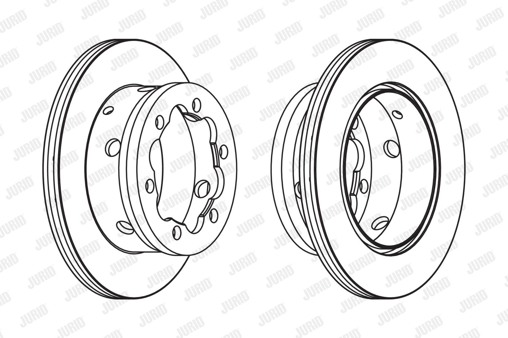 Jurid Bremsscheibe 567810J 285Mm 22Mm Für Mercedes Chrysler Vw Dodge