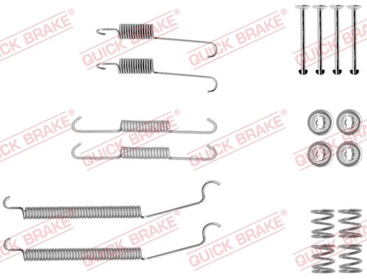 Zubehörsatz, Bremsbacken 105-0039 QUICK BRAKE für RENAULT TWINGO II CLIO II - Bild 7