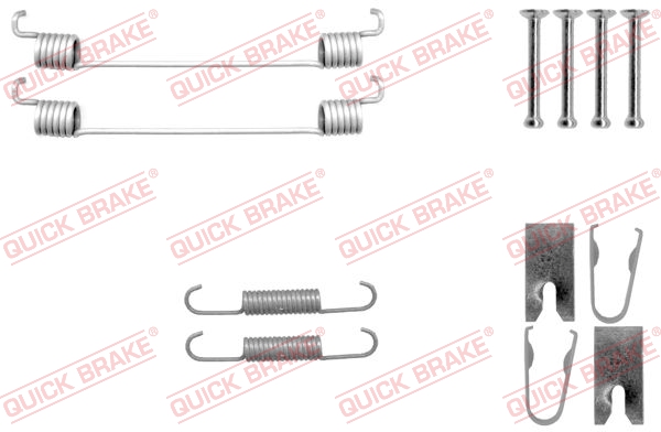 Zubehörsatz, Bremsbacken 105-0042 QUICK BRAKE für RENAULT NISSAN LADA TOYOTA - Bild 7