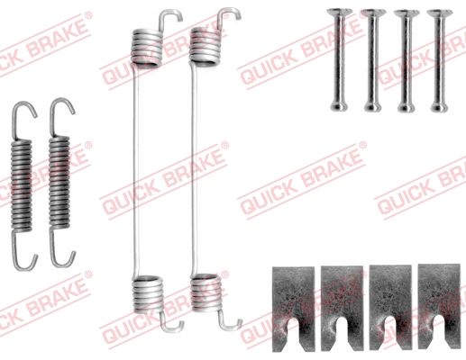 Für QUICK BRAKE QB105-0827 Accessory Kit, brake shoes QB105-0827 Brake shoe fit - Bild 5