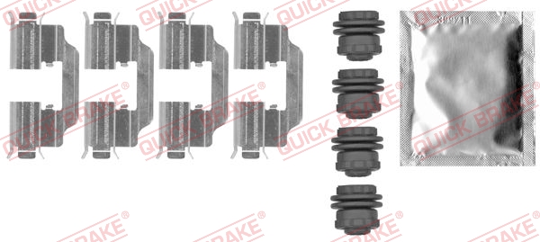 QUICK BRAKE Zubehörsatz, Scheibenbremsbelag 1090012