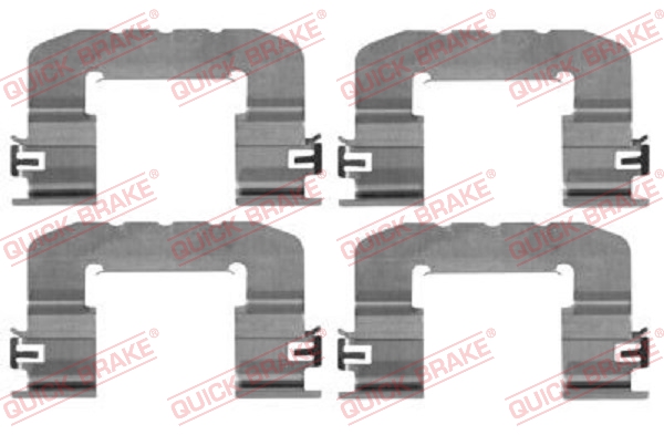 QUICK BRAKE Zubehörsatz, Scheibenbremsbelag 1090017
