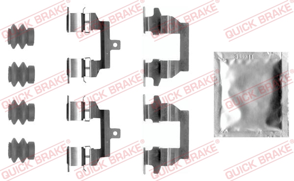 QUICK BRAKE Zubehörsatz, Scheibenbremsbelag 1090026