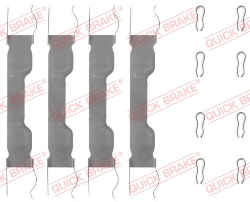 QUICK BRAKE Zubehörsatz, Scheibenbremsbelag 1090909
