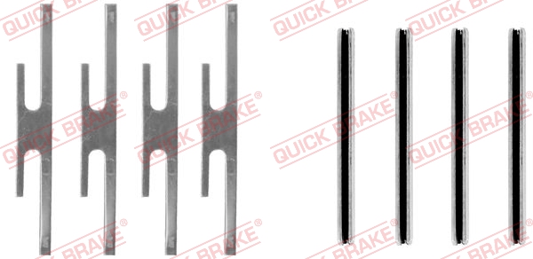 QUICK BRAKE Zubehörsatz, Scheibenbremsbelag 1090975