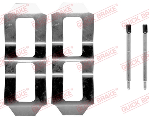 QUICK BRAKE Zubehörsatz, Scheibenbremsbelag 1090987