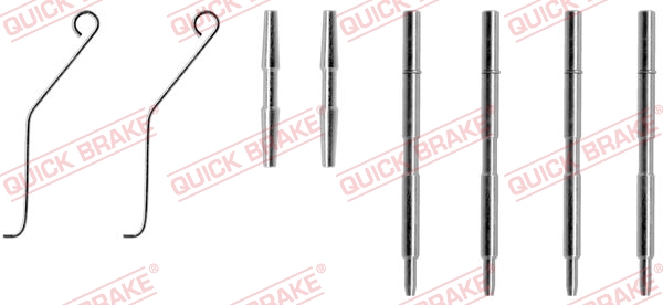 QUICK BRAKE Zubehörsatz, Scheibenbremsbelag 1091044